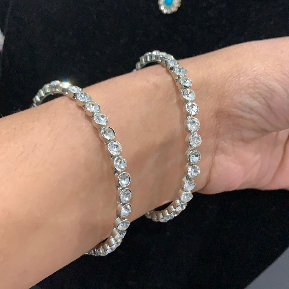 silver stone bracelet (bangal)